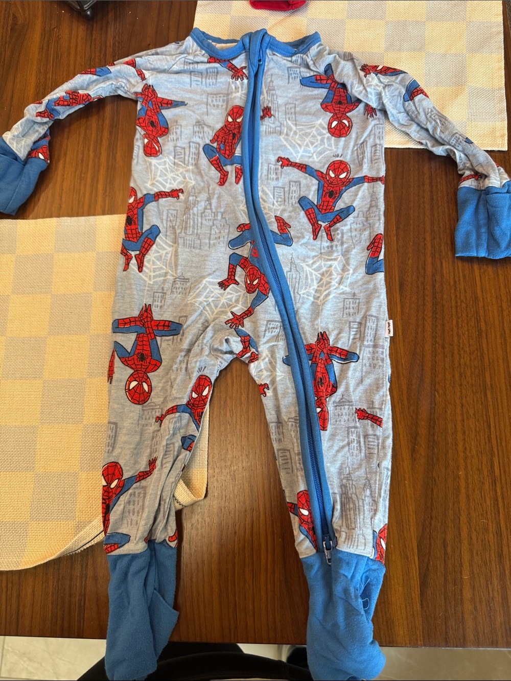 Little sleepies spider man 3-6 zippy